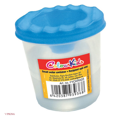 Birotica papetarie - Vas Pigna Colour Kids, din plastic, pentru pictura mic