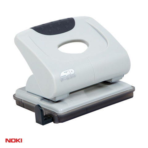 Birotica papetarie - Perforator metalic NOKI P830, 30 coli, argintiu