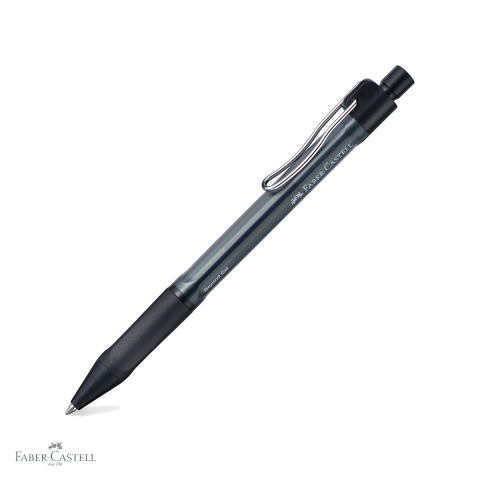 Pixuri cu gel - Pix cu gel cu mecanism Faber-Castell Beyond 0.7mm, cerneala neagra rezistenta, corp din plastic reciclat