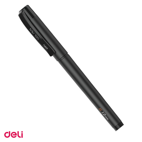 Birotica papetarie - Pix cu gel Deli G159, cu grip, varf 1 mm, cerneala neagra