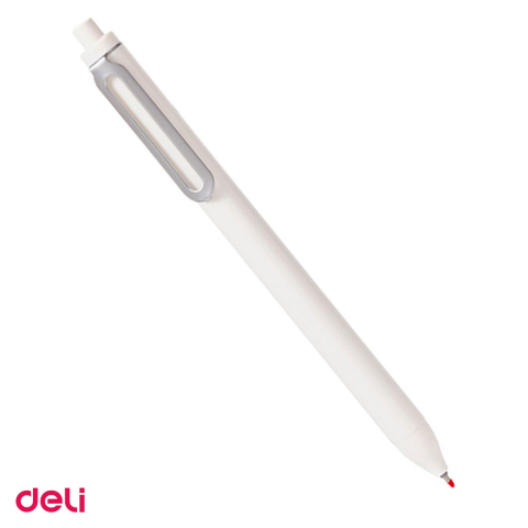 Birotica papetarie - Pix cu gel Deli Infini, cu mecanism, varf 0.5 mm, cerneala albastra
