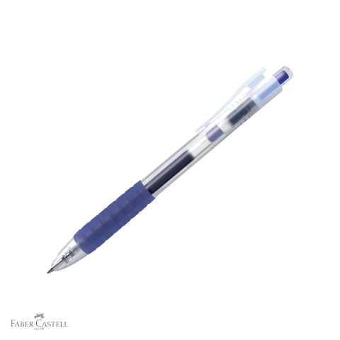 Pixuri cu gel - Pix cu gel Faber-Castell Fast Gel 0.7mm, uscare rapida, scriere fluida, albastru