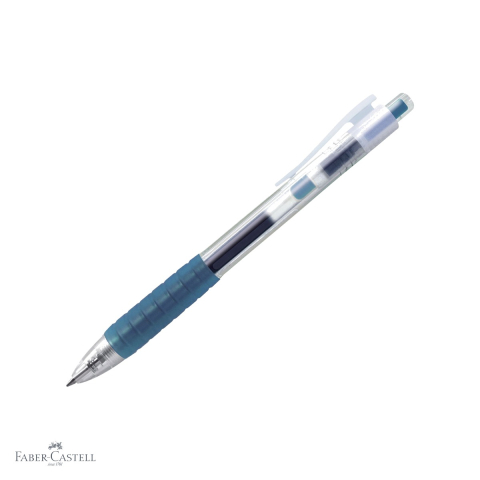 Pixuri cu gel - Pix cu gel Faber-Castell Fast Gel turcoaz 0.7mm, uscare rapida, scriere usoara