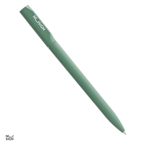 Birotica papetarie - Pix cu gel Nusign, cu mecanism, varf 0.5 mm, cerneala albastra, corp verde