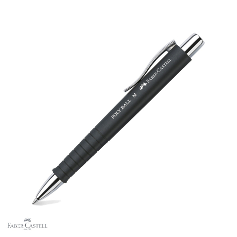 Pixuri cu mecanism - Pix cu mecanism Faber-Castell Poly Ball, grip ergonomic triunghiular, rezerva albastra de mare capacitate