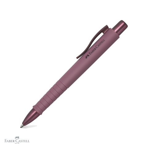 Pixuri cu mecanism - Pix cu mecanism Faber-Castell Poly Ball XB Urban 2025, varf extra-lat, culoare bordeaux, pentru birou si uz zilnic