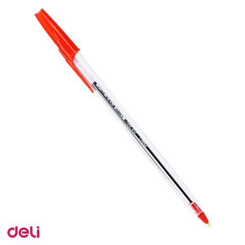 Pixuri - Pix de unica folosinta Deli Think Q3, varf 1 mm, cerneala rosie