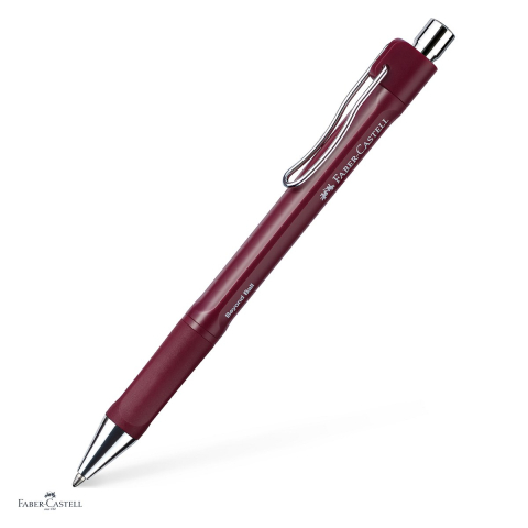 Instrumente de scris - Pix Faber-Castell Beyond, varf M, cu mecanism, rosu, reincarcabil