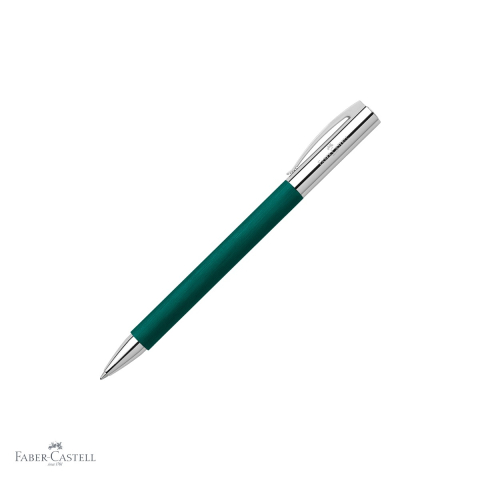 Pixuri premium - Pix premium Faber-Castell Ambition Precious Resin verde soft, mecanism rotativ, rezerva neagra M