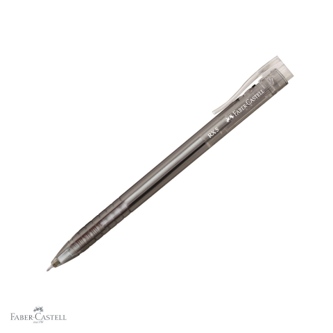 Pixuri cu gel - Pix retractabil Faber-Castell RX5, semi-gel cu varf needle 0.5 mm, scriere fluida, negru