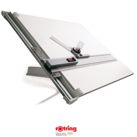 Desen tehnic si proiectare - Planseta Proiectare A2 Rotring cu Teu si Cap ISIS, Mecanism Dublu STOP-and-GO pentru Precizie Maxima