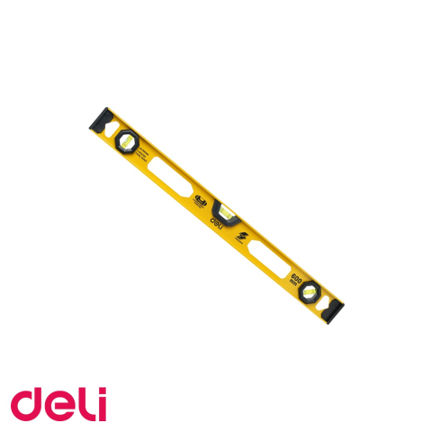 Masurare distante si dimensiuni - Poloboc metal Deli, 60 cm, 3 bule de verificare, acuratete 1 mm/m, pentru constructii si amenajari