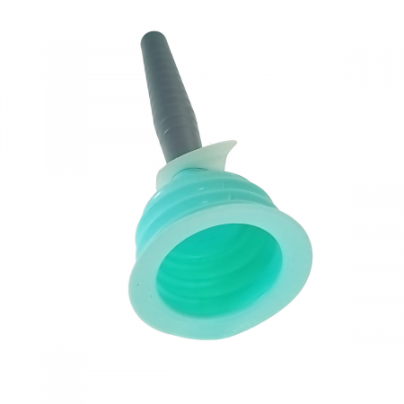 Accesorii sanitare - Pompa cu ventuza de 95mm din cauciuc, pentru desfundat scurgerea chiuveta si dus, cu maner de 16.5 cm