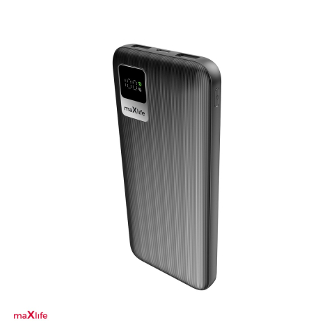 Energy - Power bank Maxlife MXPB-07 10000 mAh, USB-A, USB-C, intrare 5 V = 2 A, 10 W, 5V / 2A 10W, USB-A / USB-C, Negru