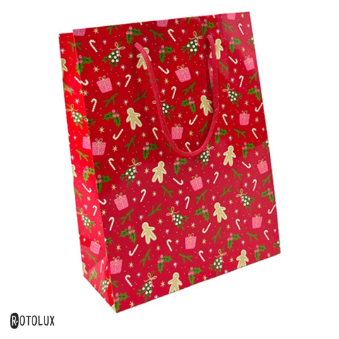 Ambalaje cadouri - Punga cadou Rotolux Lapland, din hartie, marimea L, 240x100x335 mm