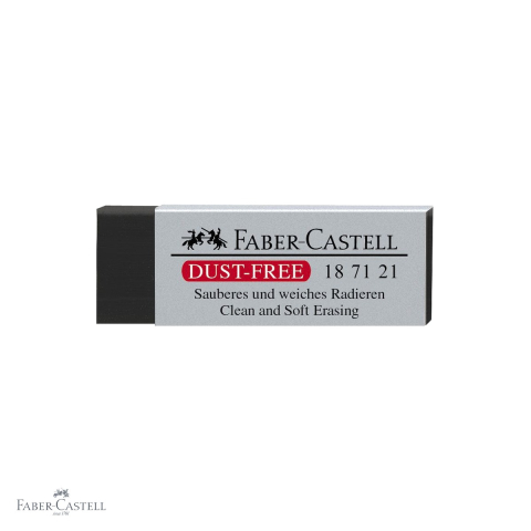 Radiere - Radiera creion Faber-Castell Dust-Free, neagra, fara reziduuri, pentru creioane grafit