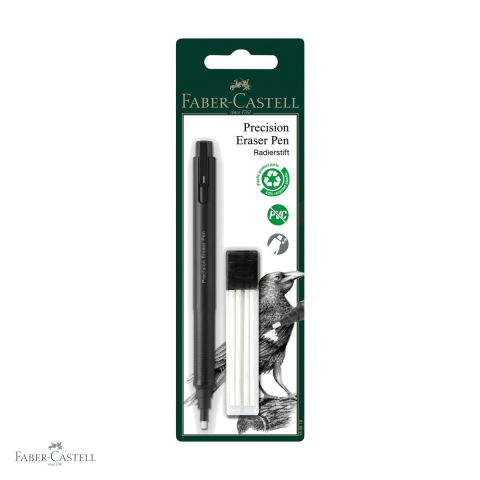 Radiere - Radiera de precizie Faber-Castell cu rezerve, pentru creion si creion colorat, uz profesional
