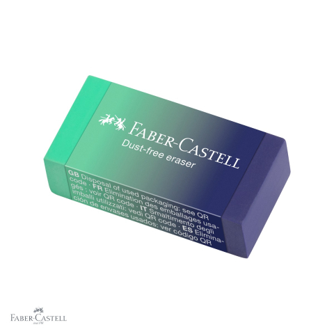 Radiere - Radiera Faber-Castell Flow, dust free, fara PVC, pentru creioane grafit, culori gradient