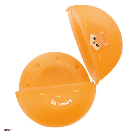 Birotica papetarie - Radiera pentru creion Eberhard Faber in cutie de protectie, model cu animale, 43x25x13 mm