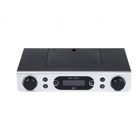 Multimedia Player - Radio de bucatarie FM/DAB+, BLOW RK2 13417, Bluetooth, ceas cu functie alarma, gri cu negru