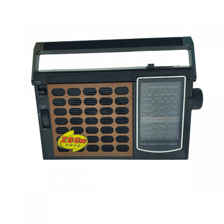 Multimedia Player - Radio portabil FM.TV/MW/SW1-9, antena telescopica, VT-42011, port iesire jack 3.5mm, dimensiuni 21 x 12.5 x 5.7 cm, ABS, negru
