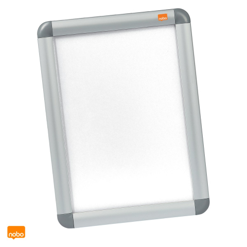 Birotica papetarie - Rama cu clip Nobo A4 din aluminiu, coperta mata din PVC, rezistenta la apa, pentru postere si anunturi, 250x13x340 mm