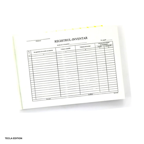 Formulare tipizate - Registru inventar orizontal la 31 decembrie, A4, 100 file