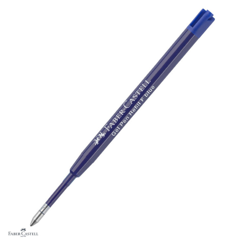 Rezerve pentru pixuri cu bila - Rezerva Faber-Castell, varf F de 0,4 mm, gel, albastru