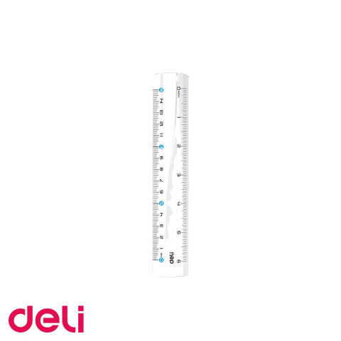 Instrumente de geometrie - Rigla transparenta Deli 15 cm, plastic, sistem metric, pentru scoala si birou