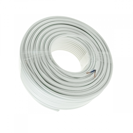 Rola cablu electric - Rola cablu electric MYYM, 2 x 2.5 mmp, din cupru, 100m, CEMYYM-2-2.5MM-WH, 2C, 300/500V, alb