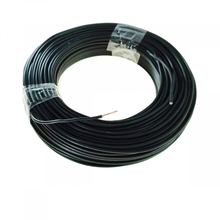 Rola cablu electric - Rola conductor electric, 2.5 mmp, din cupru, 100 m, FE-40912-BK, negru
