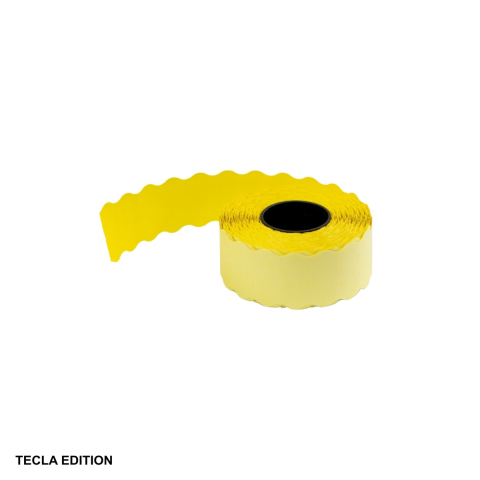 Etichete de pret si role autoadezive - Rola etichete pret Tecla Edition, 26x16 mm, galben, 1000 etichete/rola, pentru etichetare rapida produse