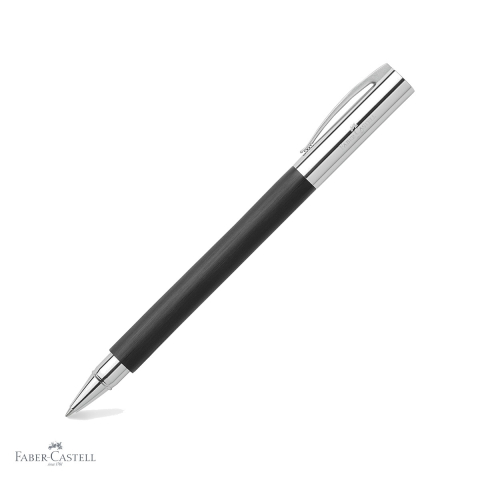 Rollere premium - Roller premium Faber-Castell Ambition Precious Resin, corp negru din rasina pretioasa, pentru scriere eleganta