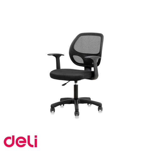 Birou & Ergonomie - Scaun de birou ergonomic Deli 4900, spatar mesh, rotire 360 grade, reglabil pe inaltime