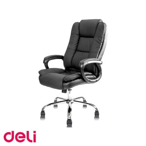 Birou & Ergonomie - Scaun directorial Deli 4913S, imitatie piele, ergonomic cu 3 zone de presiune, pentru birou