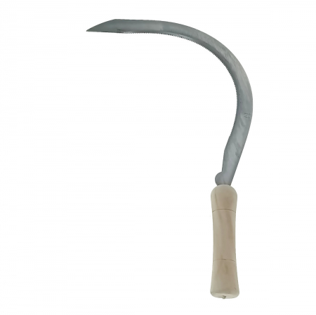 Unelte gradina - Secera din otel cu maner din lemn, 14"- 400mm, maner de 12 cm, lama de 2 mm, gri cu bej