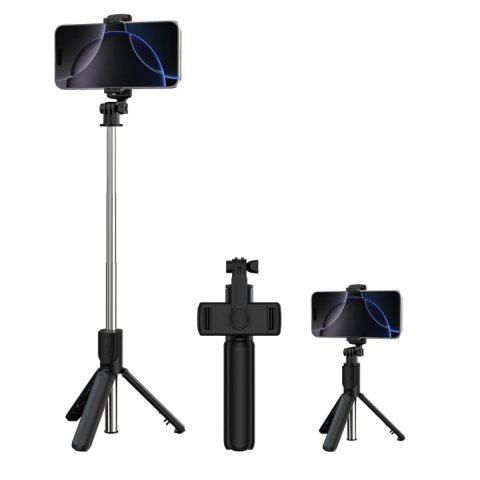 Selfie Stickuri & Stative pentru Smartphone - Selfie Stick Bluetooth cu Stativ Integrat ES083 - Telecomanda Wireless, Brat Extensibil 70 cm, Compatibil iPhone & Android