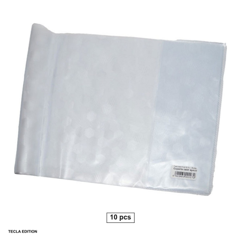 Birotica papetarie - Set 10 coperte pentru caiet de geografie mare, din plastic, 0.13 mm, 613x217 mm, transparente