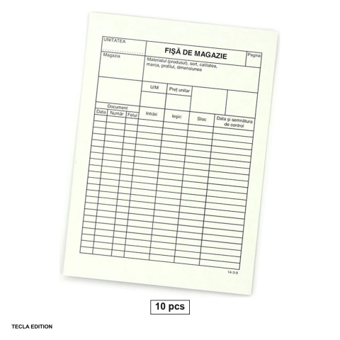 Formulare tipizate - Set 10 fise de magazie, A5