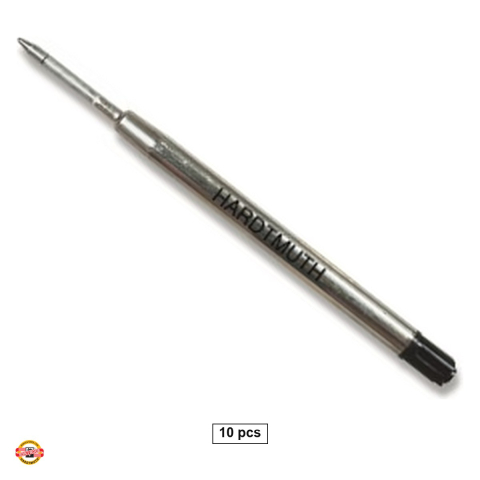Birotica papetarie - Set 10 mine pix Koh-I-Noor tip Parker din metal, varf 0.8 mm, lungime 98 mm, negre