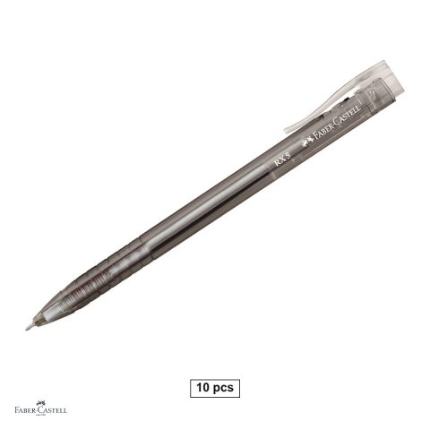 Instrumente de scris - Set 10 pixuri retractabile Faber-Castell RX5 semi-gel 0.5 mm negre