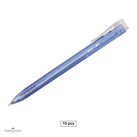 Instrumente de scris - Set 10 pixuri roller Faber-Castell RX5 Semi-Gel 0.5mm Albastre
