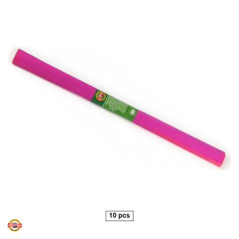 Birotica papetarie - Set 10 role hartie creponata purpurie Koh-I-Noor, 200 x 50 cm, pentru decoratiuni si activitati craft