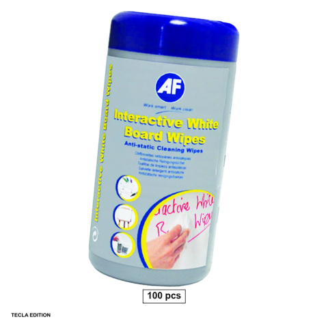 Accesorii prezentare - Set 100 servetele umede, pentru curatare whiteboard, in tub