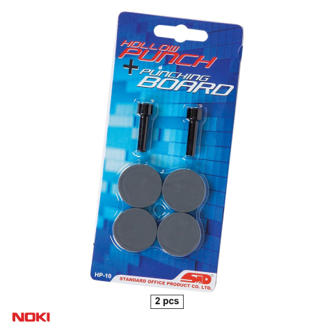Birotica papetarie - Set 2 burghie si 4 discuri de rezerva NOKI HP-10 pentru perforatorul P-1000, 100 coli
