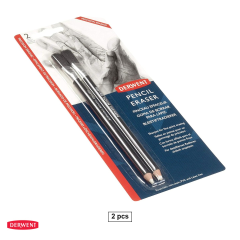 Birotica papetarie - Set 2 radiere tip creion Derwent Professional, cu pensula, fara PVC si latex