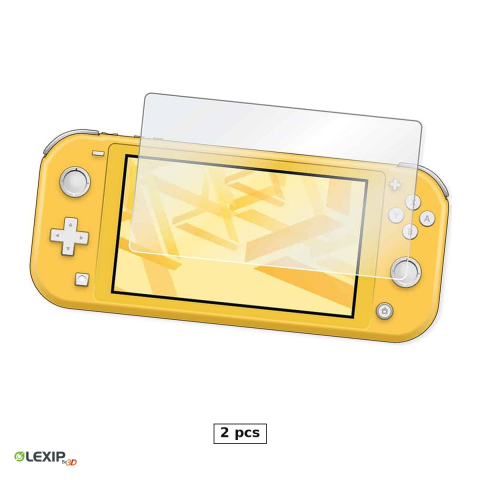 Accesorii console - Set 2 x folie de protectie ecran din sticla securizata Lexip, duritate 9H, pentru Nintendo Switch Lite, aplicator si laveta incluse, JVASWI00068