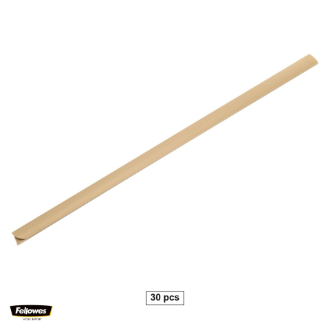 Birotica papetarie - Set 30 sine de prindere Fellowes A4 de 11 mm pentru 75 coli, fara perforarea hartiei, colturi rotunjite, gri