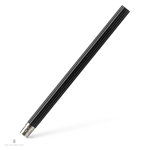Instrumente de scris - Set 5 creioane de rezerva pentru Perfect Pencil, duritate B, Graf von Faber Castell, platinat, negru