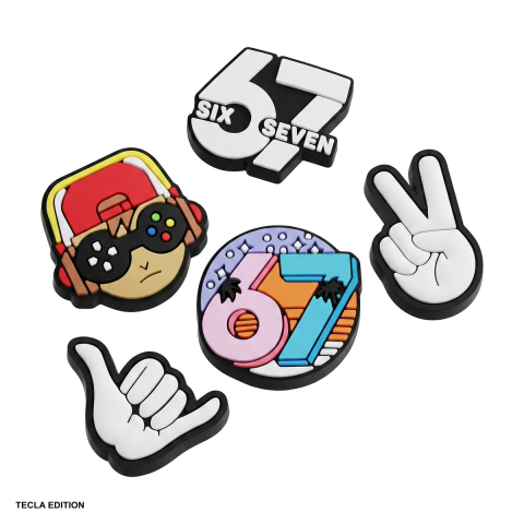 Stickers smartphone - Set 5 stickere 3D model 67, adezive, grosime 3mm, din PVC